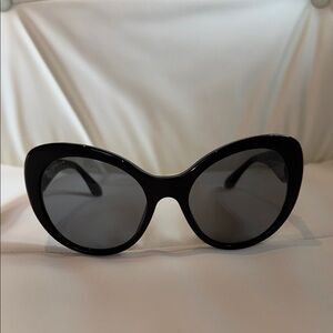 PRADA (missing gems on both sides) Chic Black Sunglasses